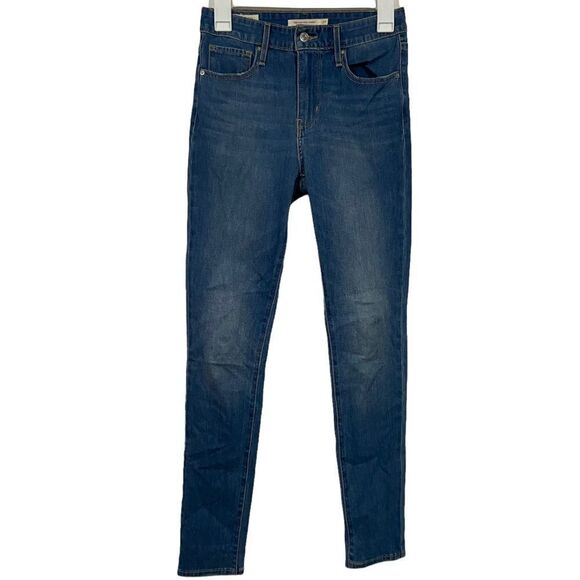 Levi’s 721 Medium Wash High Waisted Skinny Jeans - Picture 1 of 4
